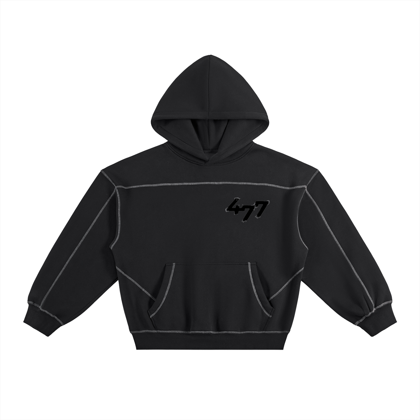 477 Collection BLACK & WHITE  Hoodie